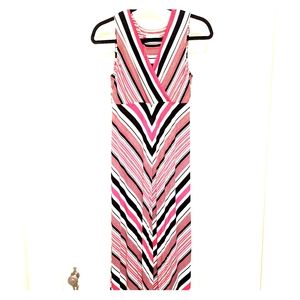 Sleeveless striped Calvin Klein dress